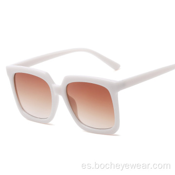 Moda europea y americana Gafas de sol de montura grande cuadradas Tendencia de la moda de las mujeres Las mismas Gafas de sol Gafas de sol de calle para hombres s2